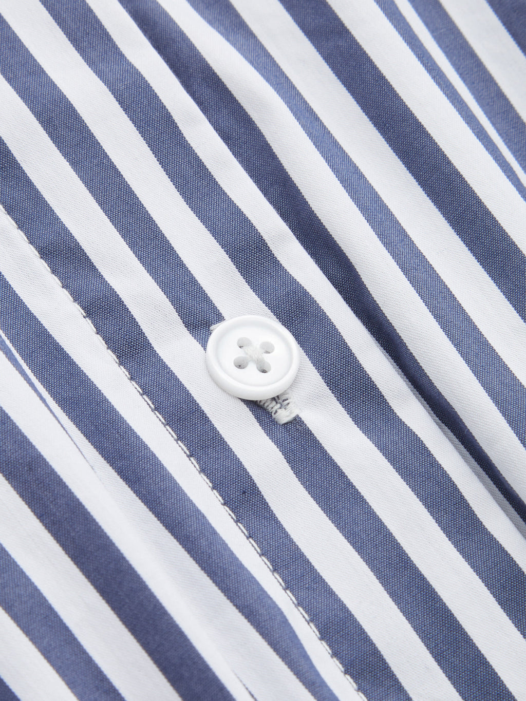 Cotton Blend Striped Tie-Neck Bodysuit