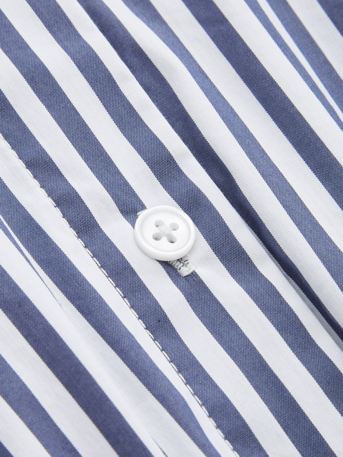 Cotton Blend Striped Tie-Neck Bodysuit