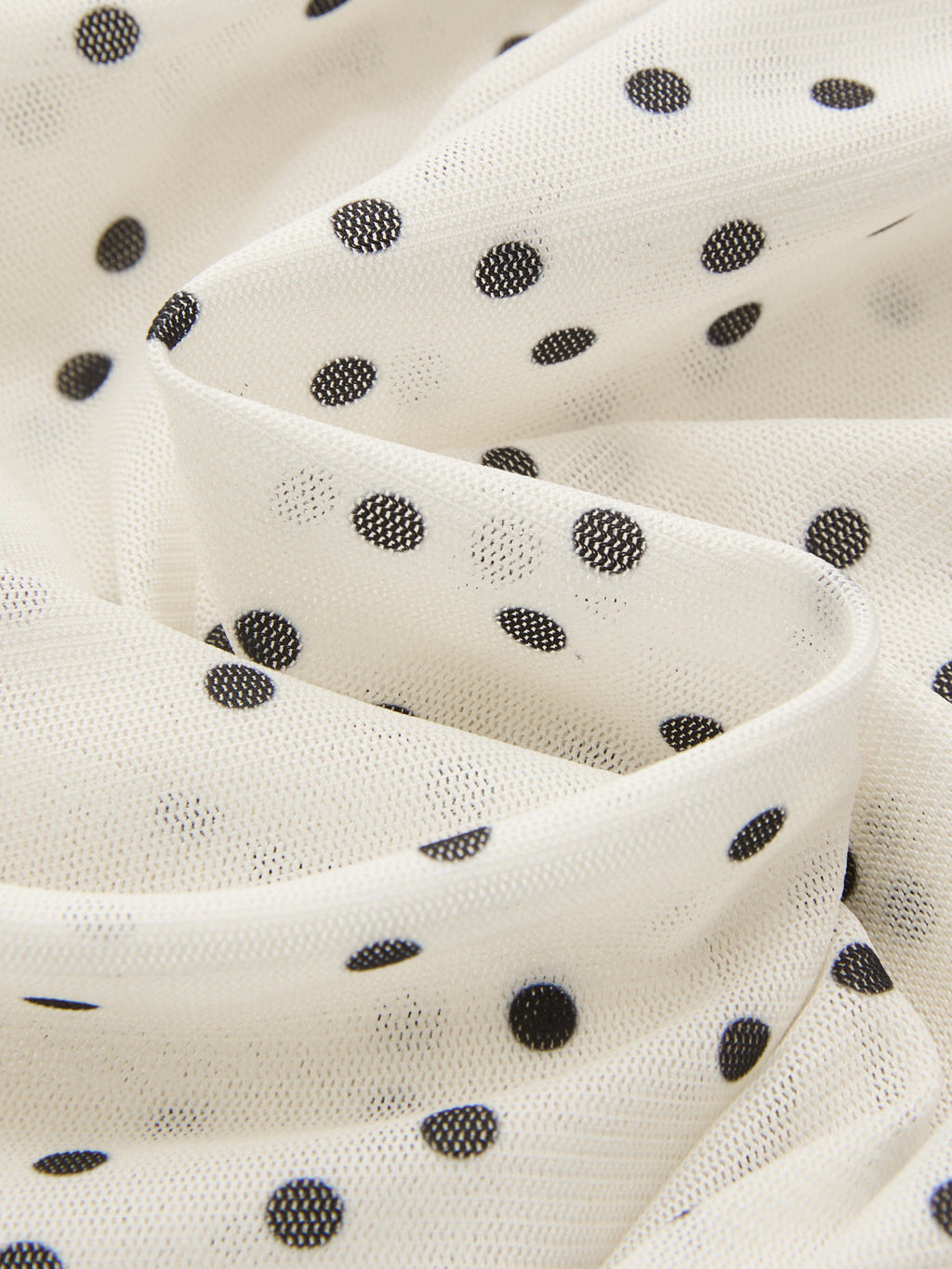 Polka Dot 3D Flower One Shoulder Top