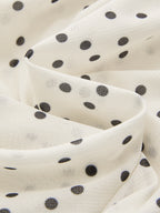 Polka Dot 3D Flower One Shoulder Top