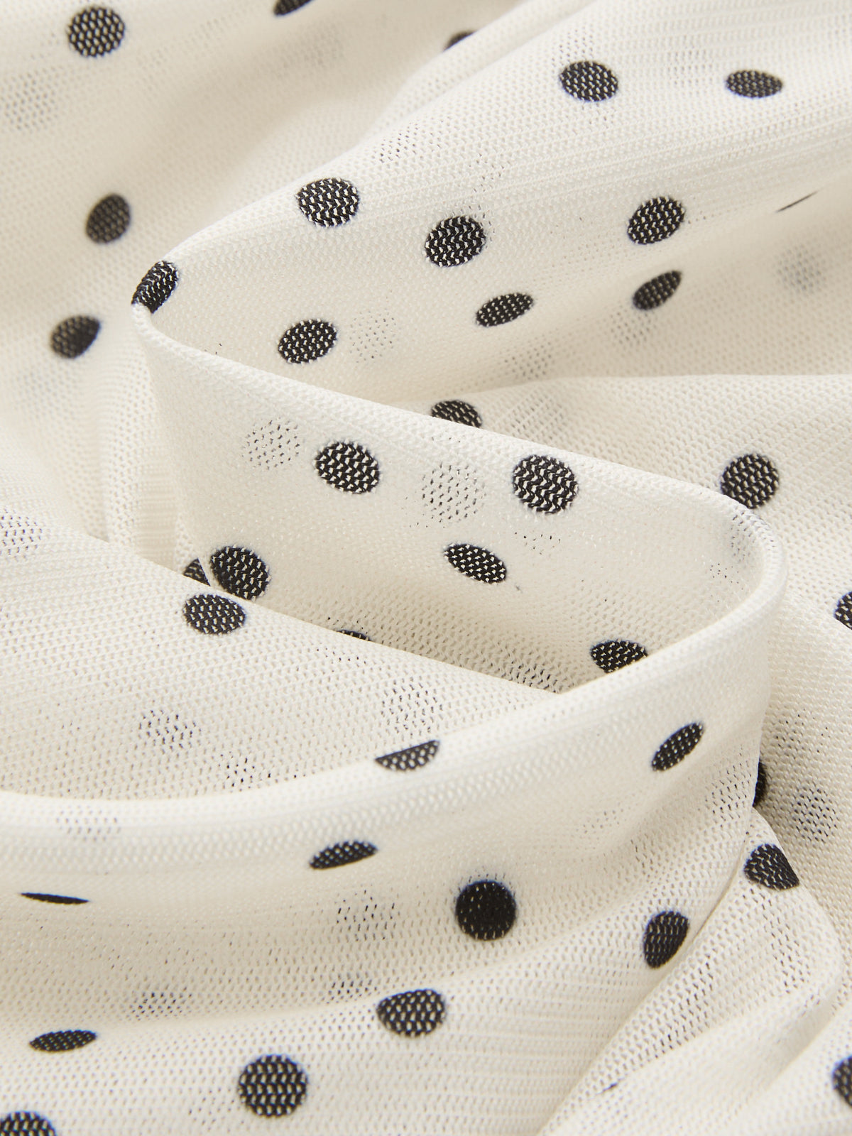 Polka Dot 3D Flower One Shoulder Top