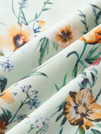 Floral Print Tie Wrap Mini Skirt