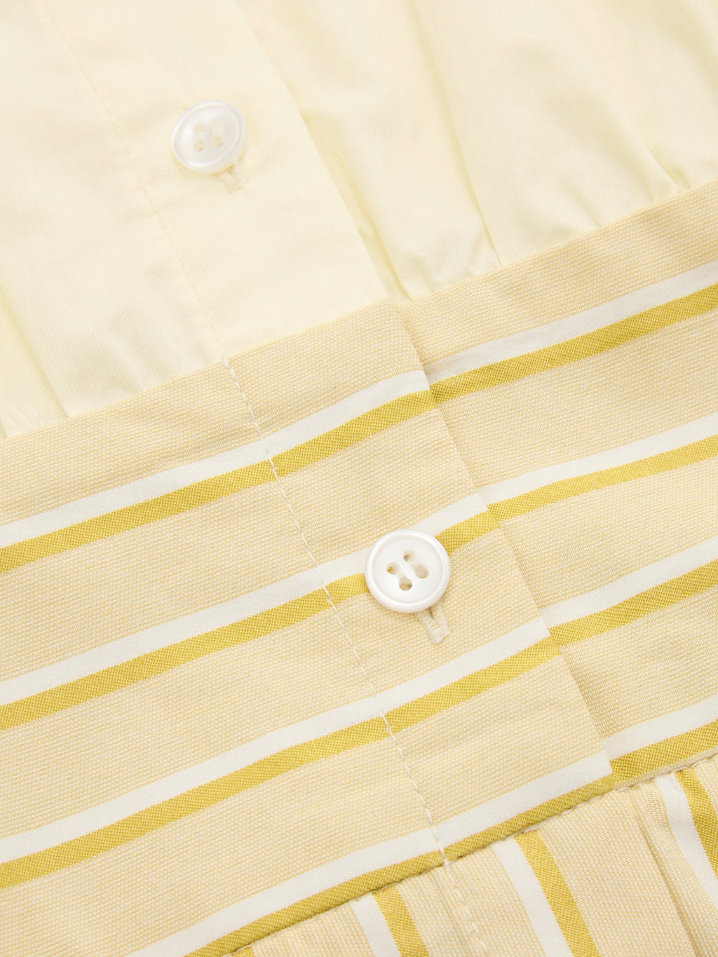 Cotton Striped Tie-Waist Shirt Dress