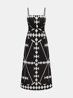 Geometric Print Cami Maxi Dress
