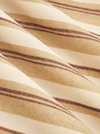 One Shoulder Ruched Striped Maxi Dress