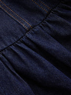 Sleeveless Denim Flare Maxi Dress