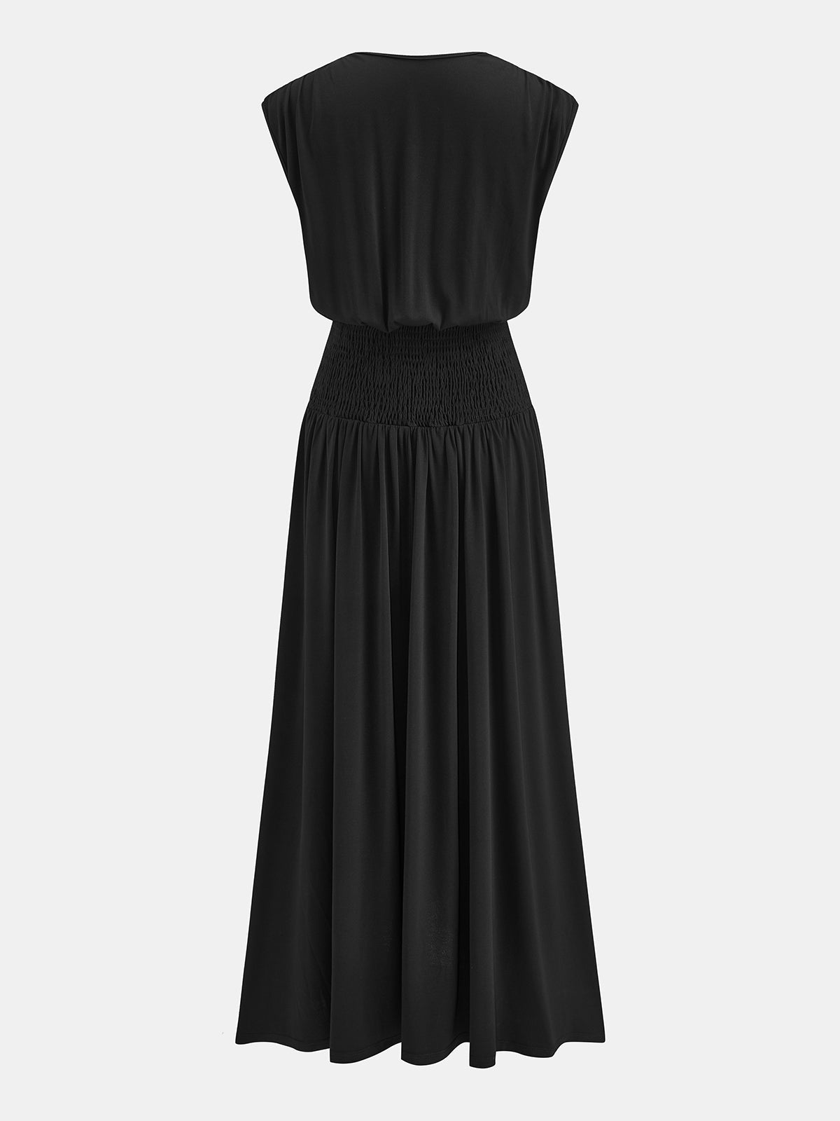 Sleeveless Cinched Waist Maxi Dress