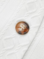 Textured Stand Collar Button Front Vest