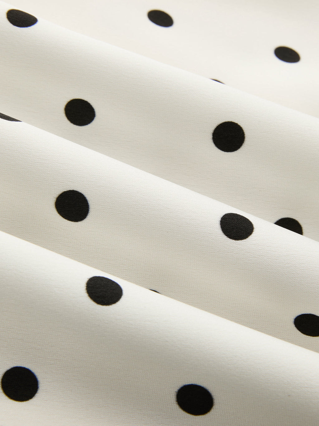 Polka Dot Lace Trim Asymmetric Midi Skirt