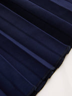 Tie Waist Asymmetrical Pleated Mini Skirt