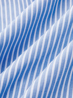 Striped Cropped Half Sleeve Button Shirt