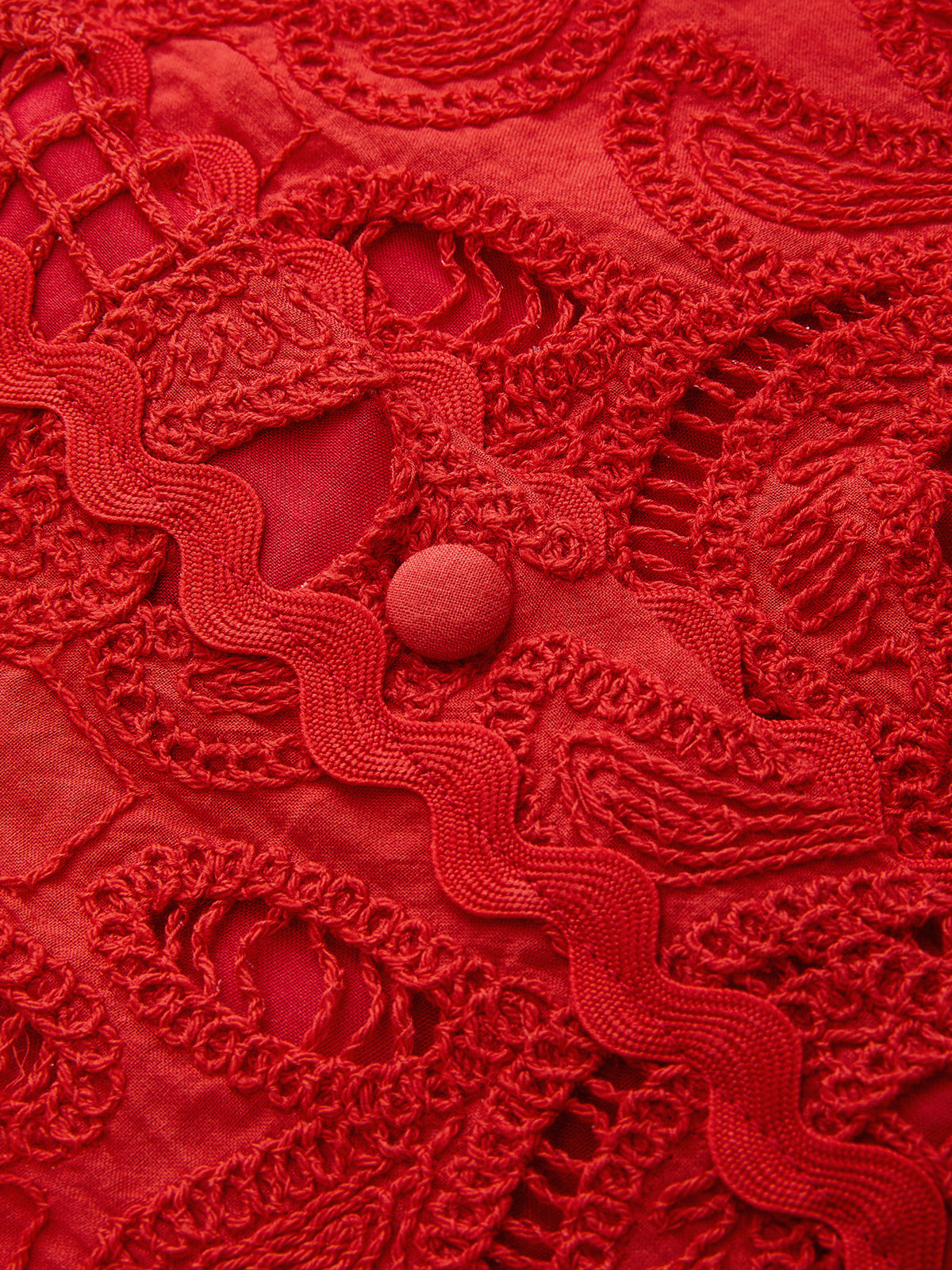 Eyelet Embroidery Wrap Mini Skirt