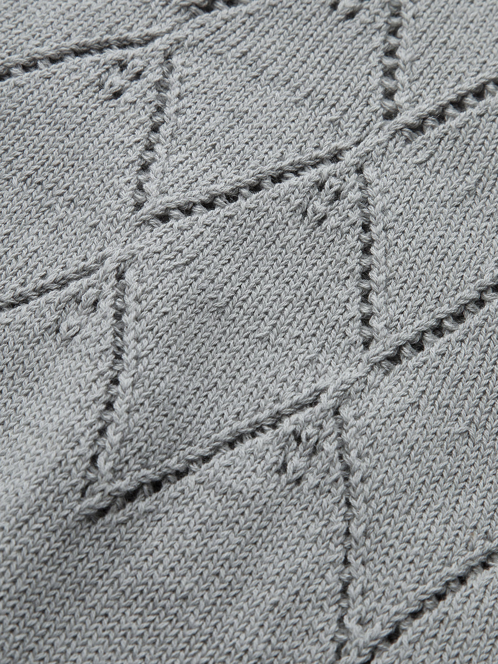 Eyelet Detail Short Sleeve Knit Top