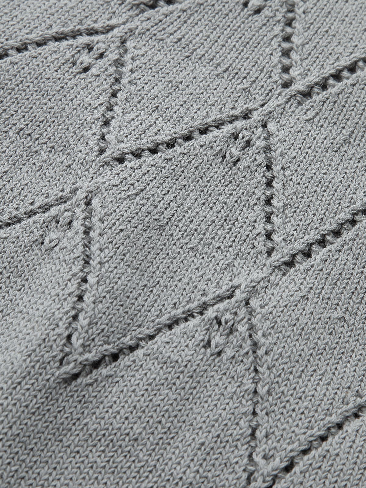 Eyelet Detail Short Sleeve Knit Top