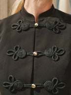 Mandarin Collar Chinese Knot Vest