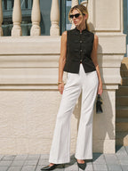 Mandarin Collar Chinese Knot Vest