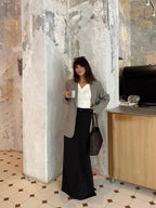 Basic Buttoned Maxi Skirt