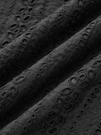 Lace Trim V-Neck Eyelet Maxi Dress