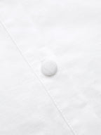 Sleeveless Sailor Collar Cotton Linen Midi Dress