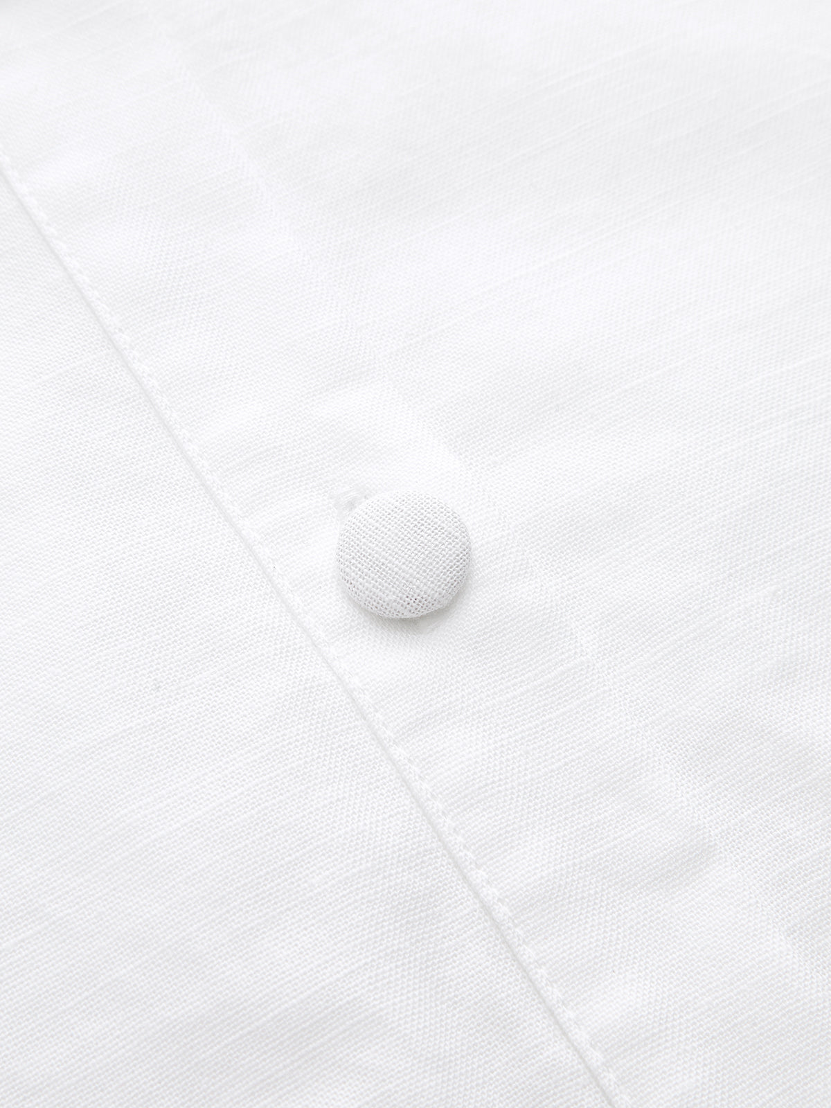 Sleeveless Sailor Collar Cotton Linen Midi Dress
