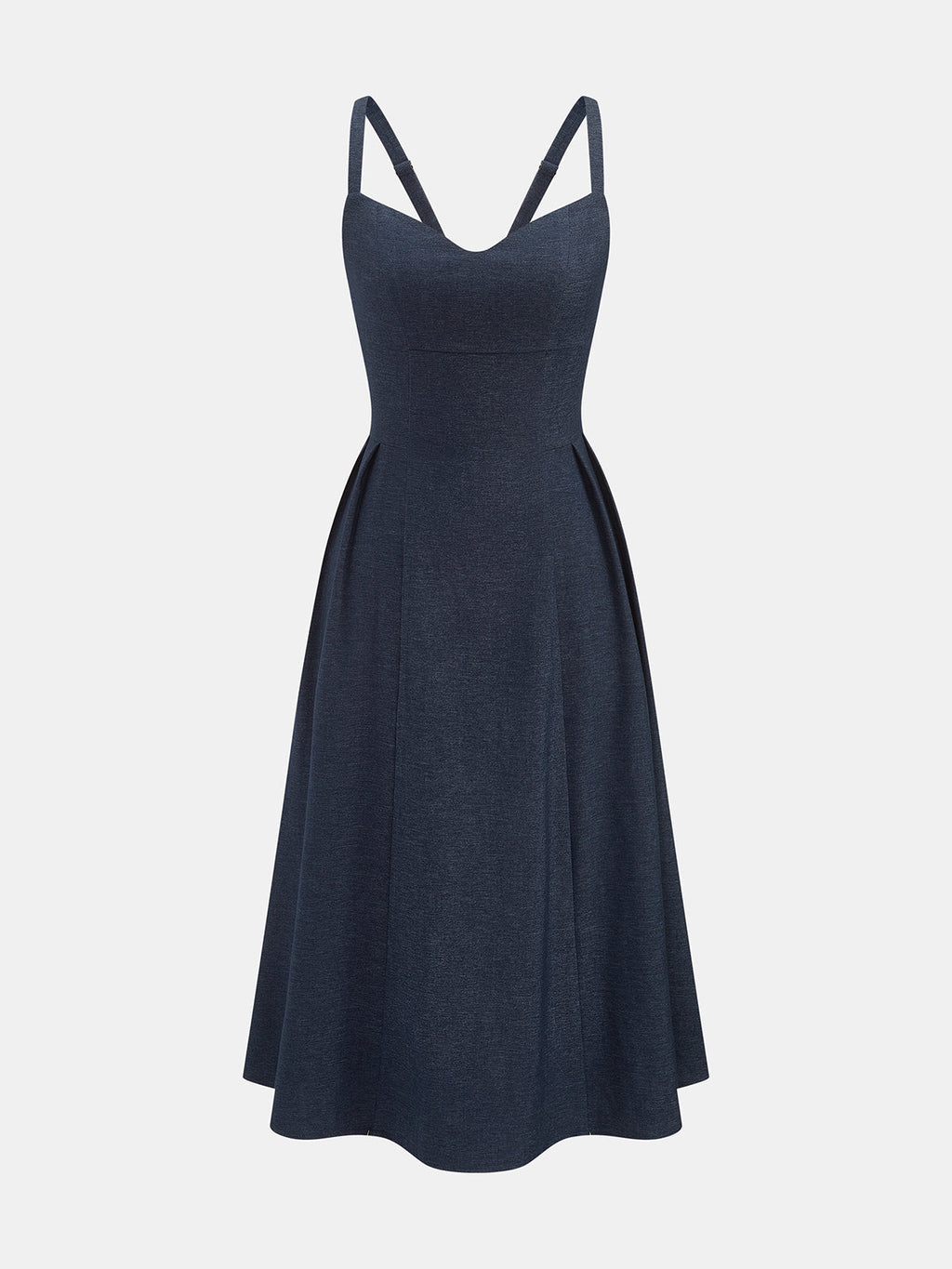 Sweetheart Pocket Midi Slip Dress