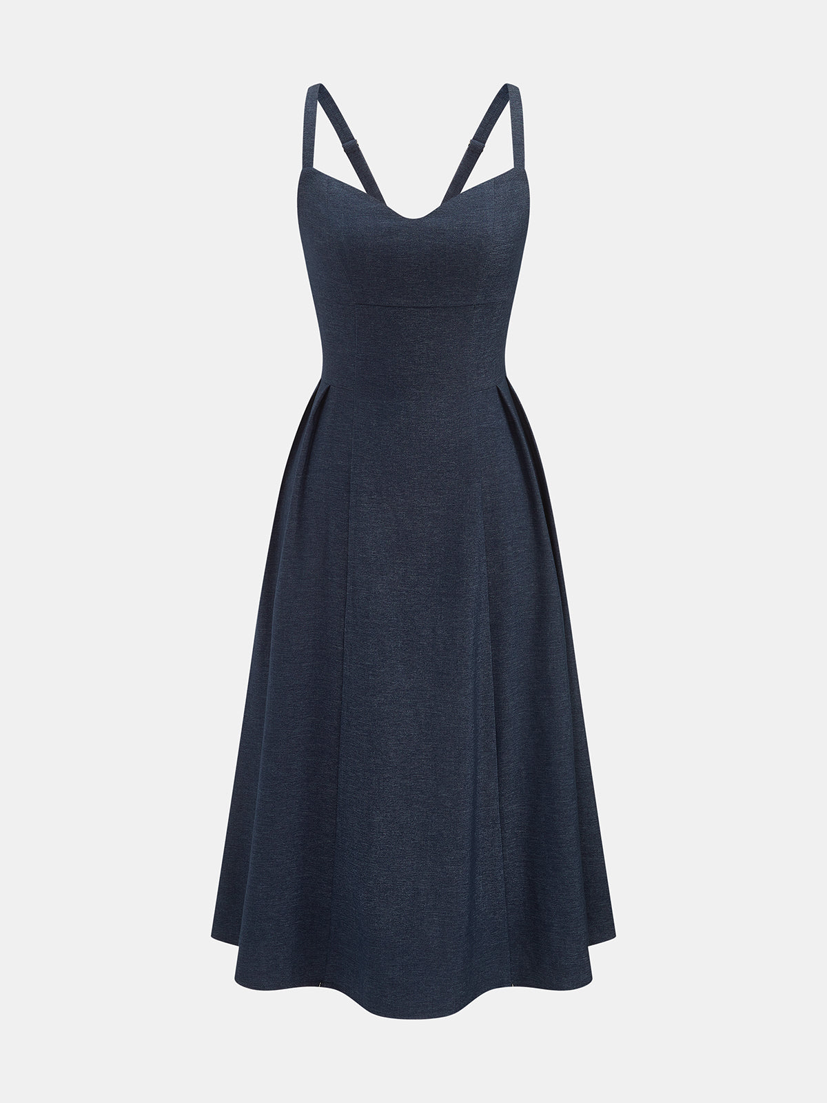 Sweetheart Pocket Midi Slip Dress