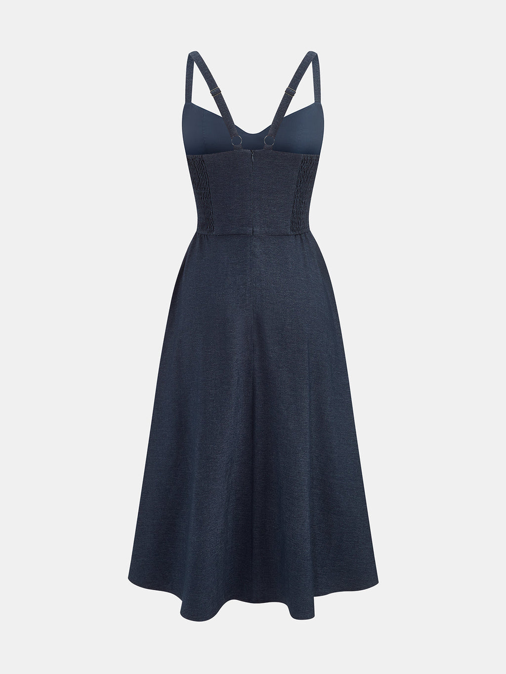 Sweetheart Pocket Midi Slip Dress