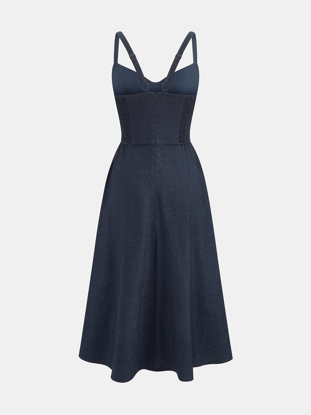 Sweetheart Pocket Midi Slip Dress