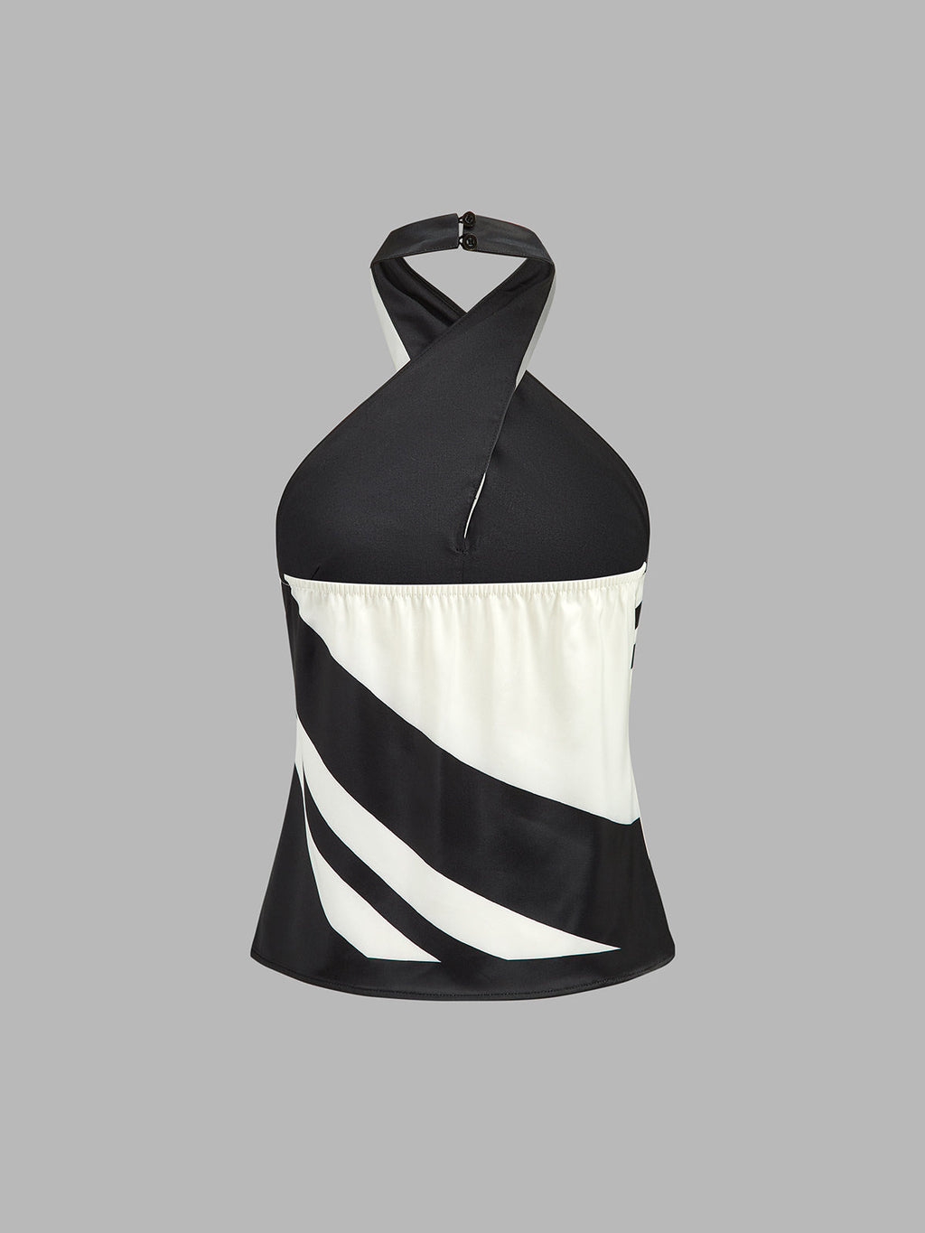 Graphic Stripe Halter Top & Pants Set