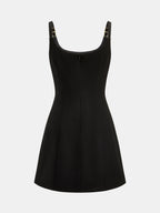 Napoleon Double Breasted Linen Blend Mini Dress