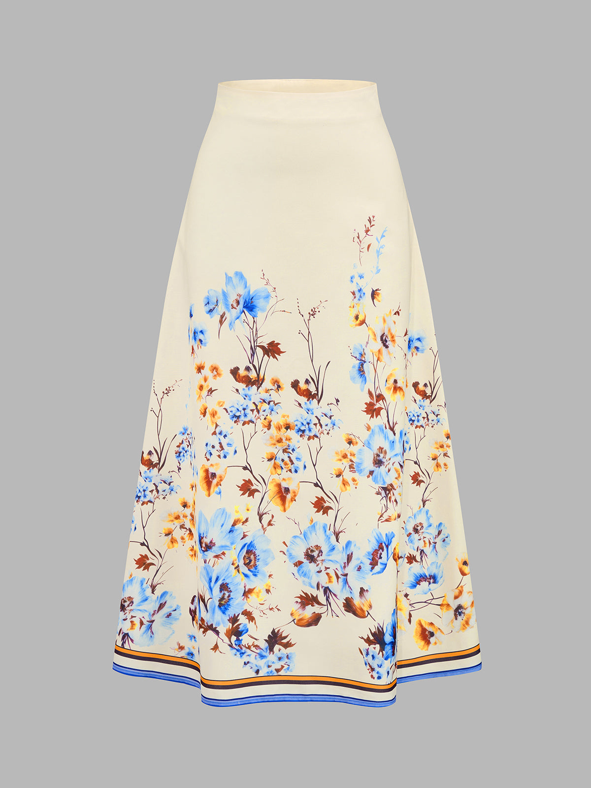 Floral Print Two Piece Skirt Set