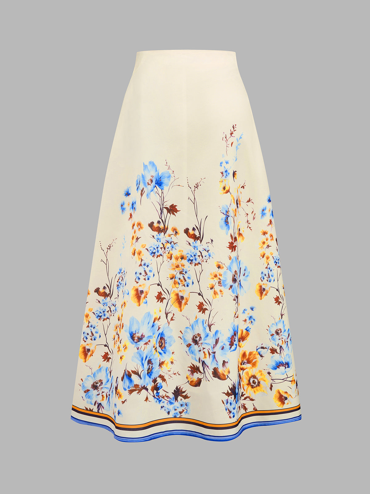 Floral Print Two Piece Skirt Set