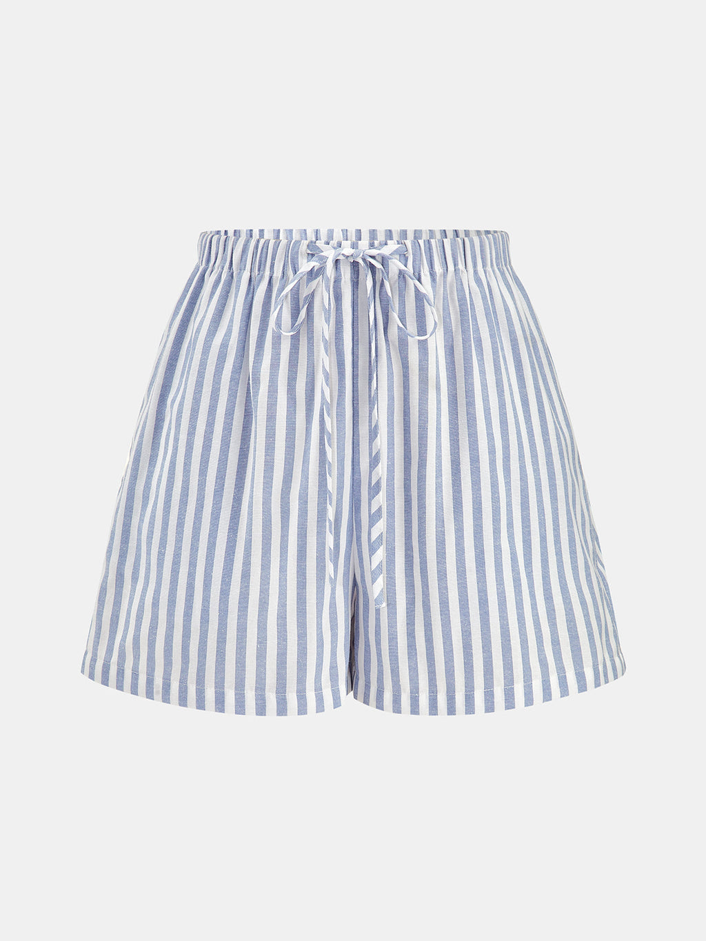 Striped Halter Top & Drawstring Shorts Set