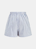 Striped Halter Top & Drawstring Shorts Set