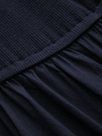 Color Block Halter Keyhole Midi Dress