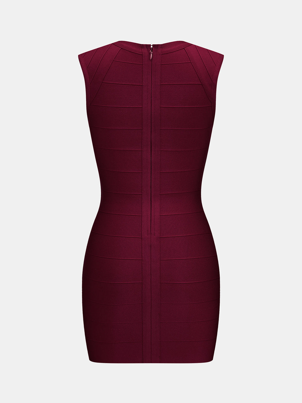 Deep V Sleeveless Bodycon Mini Dress