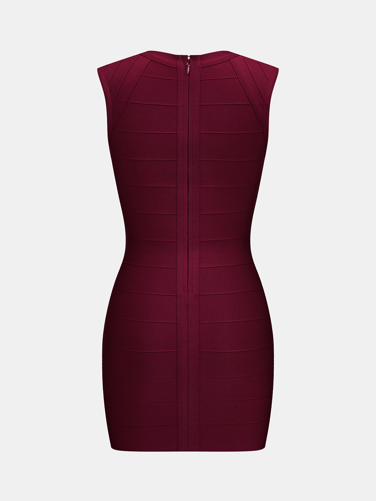 Deep V Sleeveless Bodycon Mini Dress