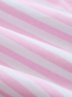 Striped Cinched Waist Shirt Dress