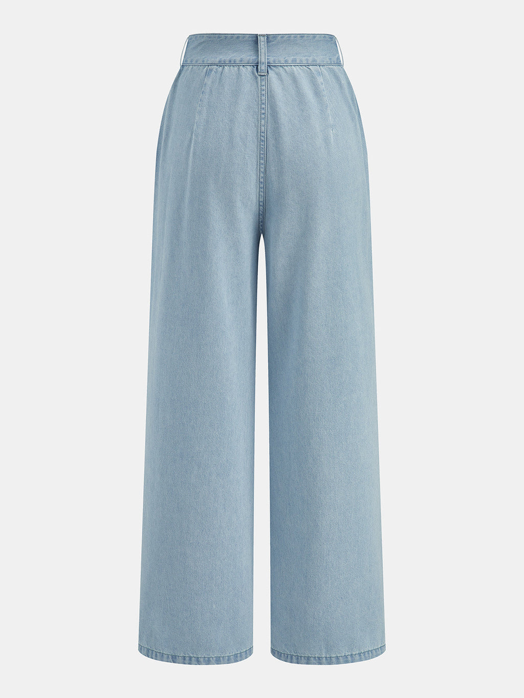 Sleeveless Crop Denim Top & Pleated Pants Set