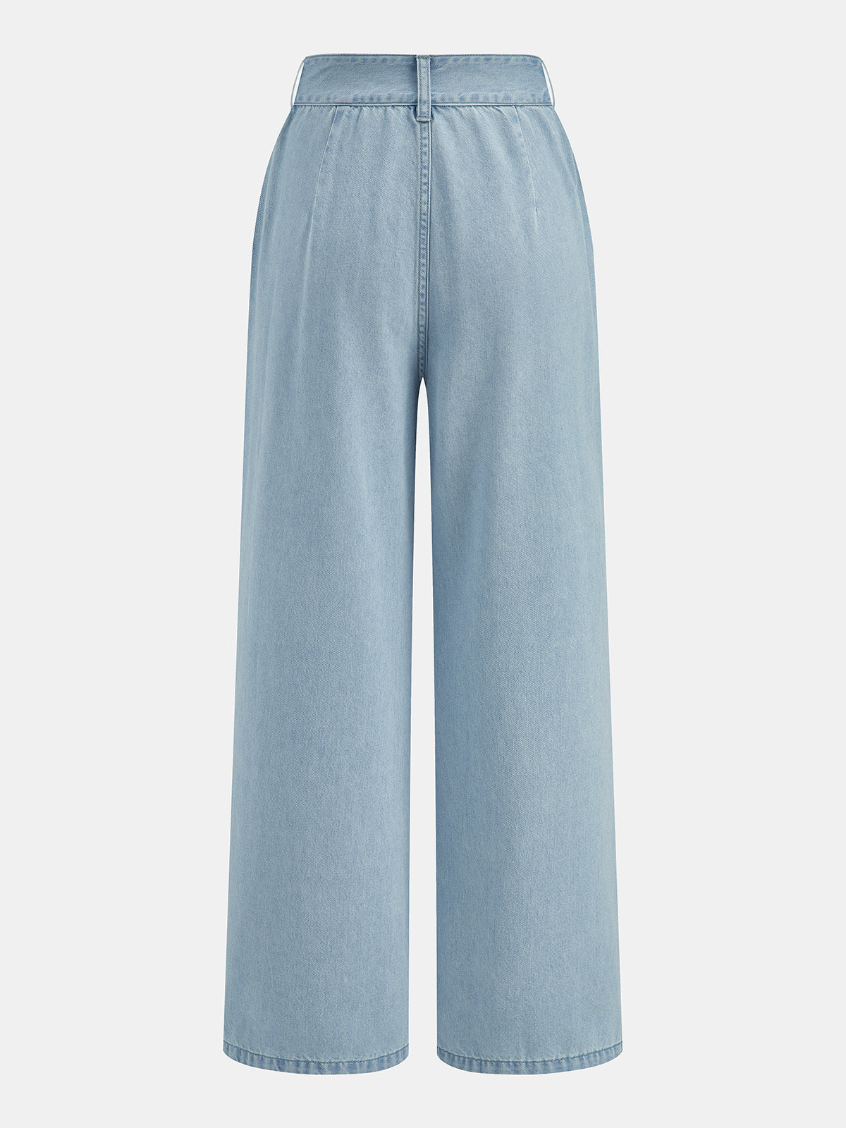 Sleeveless Crop Denim Top & Pleated Pants Set