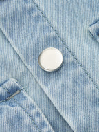 Sleeveless Crop Denim Top & Pleated Pants Set