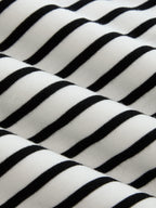 Striped Tie-Front V-Neck Slim Top