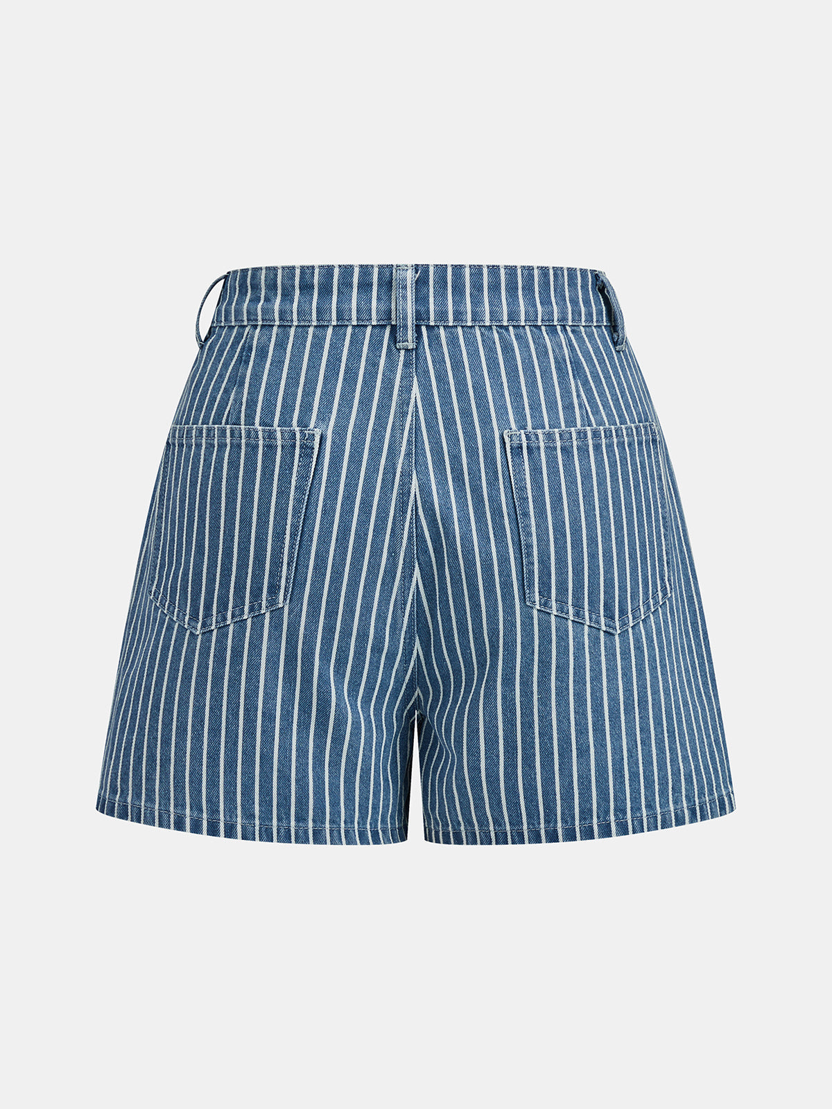 Striped Denim Tie Back Cami Top & Short Set