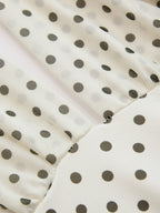 Polka Dot Halter Mesh Top