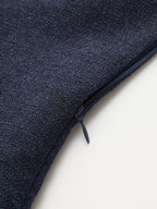 Contrast Wave Edge Button Front Vest