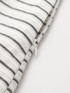 Mid Waist Striped Gathered Midi Skirt