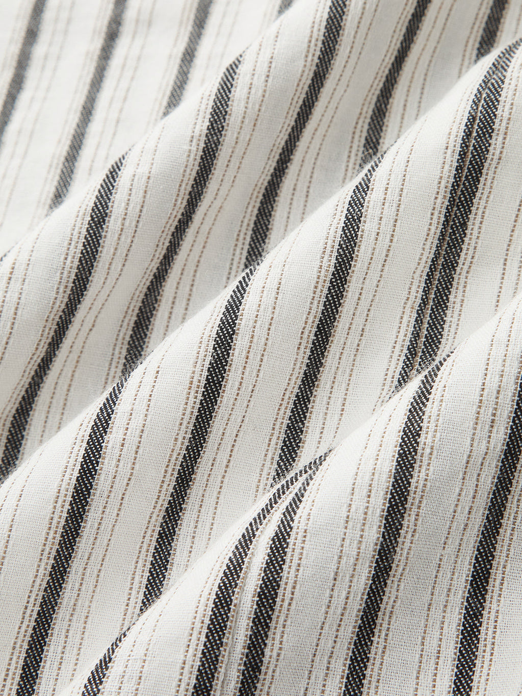Mid Waist Striped Gathered Midi Skirt