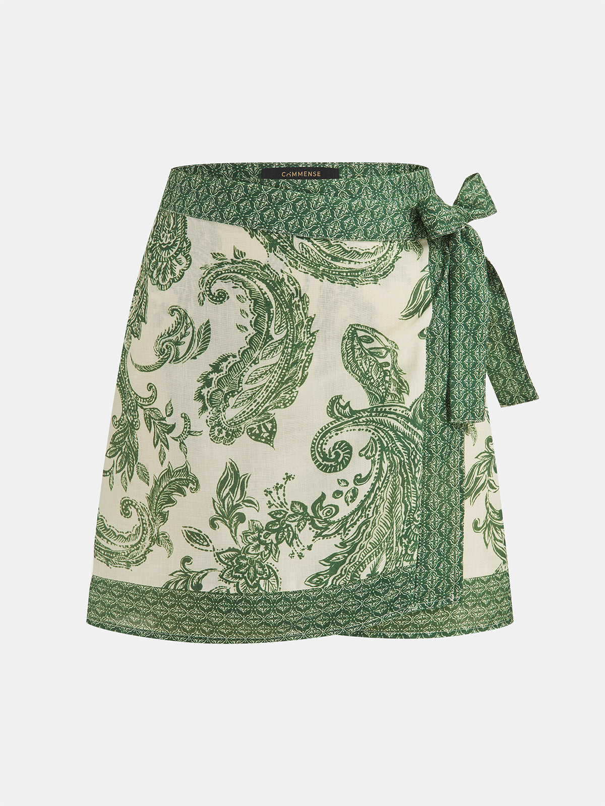 Paisley Print Wrap Skirt