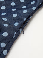 Halter Twist Polka Dot Tencel Mini Dress
