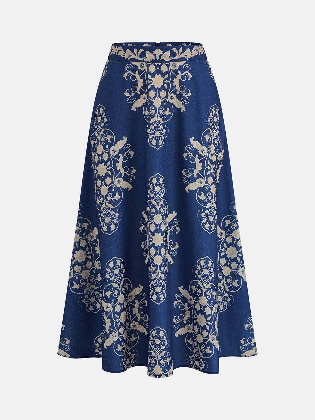 Baroque Print Cami Crop Top & Maxi Skirt Set